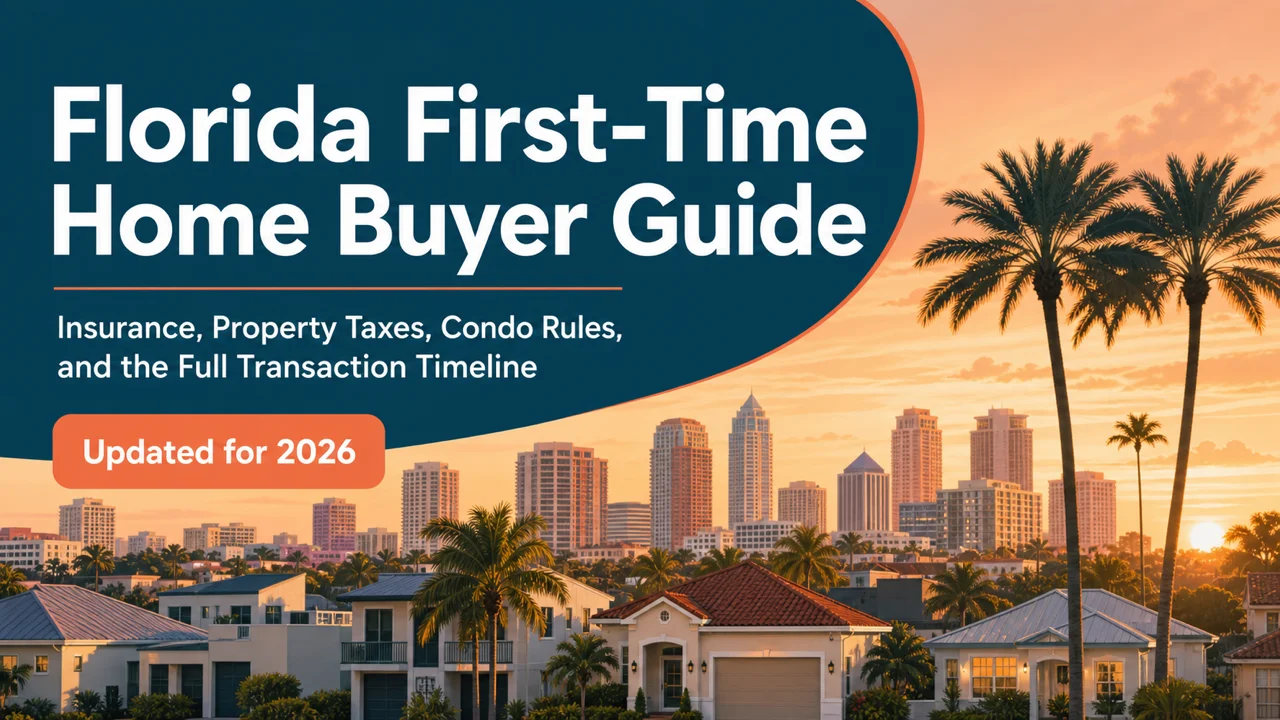 Florida First-Time Home Buyer Guide — Insurance Traps, Tax Cliffs, and DPA Programs